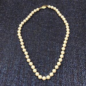 Vintage Pearl Necklace- Costume